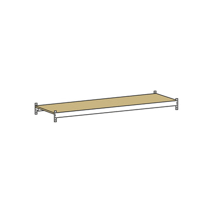 Additional shelf level with moulded chipboard, width 1500 mm, depth 600 mm.