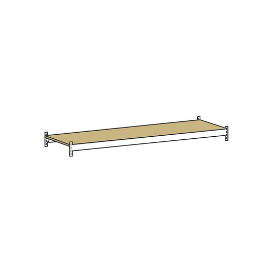 Additional shelf level with moulded chipboard, width 1500 mm, depth 600 mm.