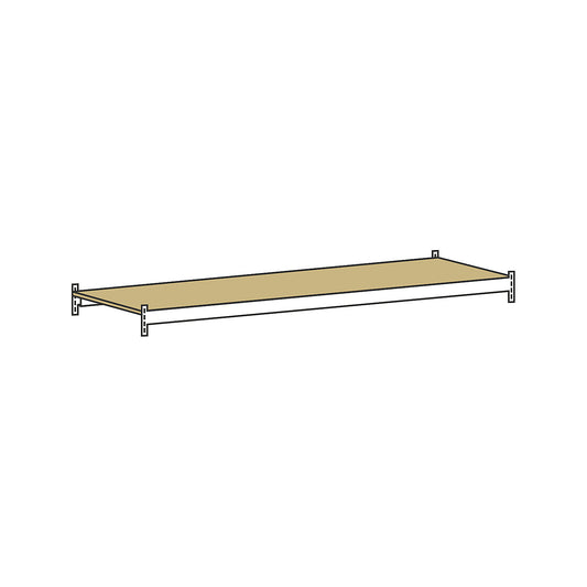 Additional shelf level with moulded chipboard, width 2000 mm, depth 800 mm.