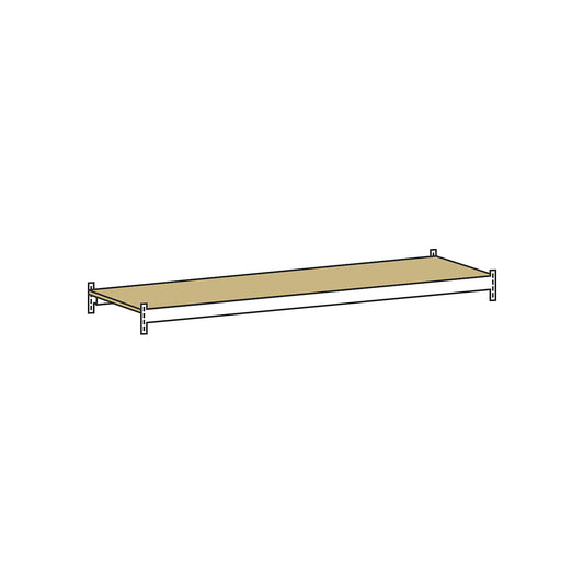 Additional shelf level with moulded chipboard, width 2250 mm, depth 600 mm.