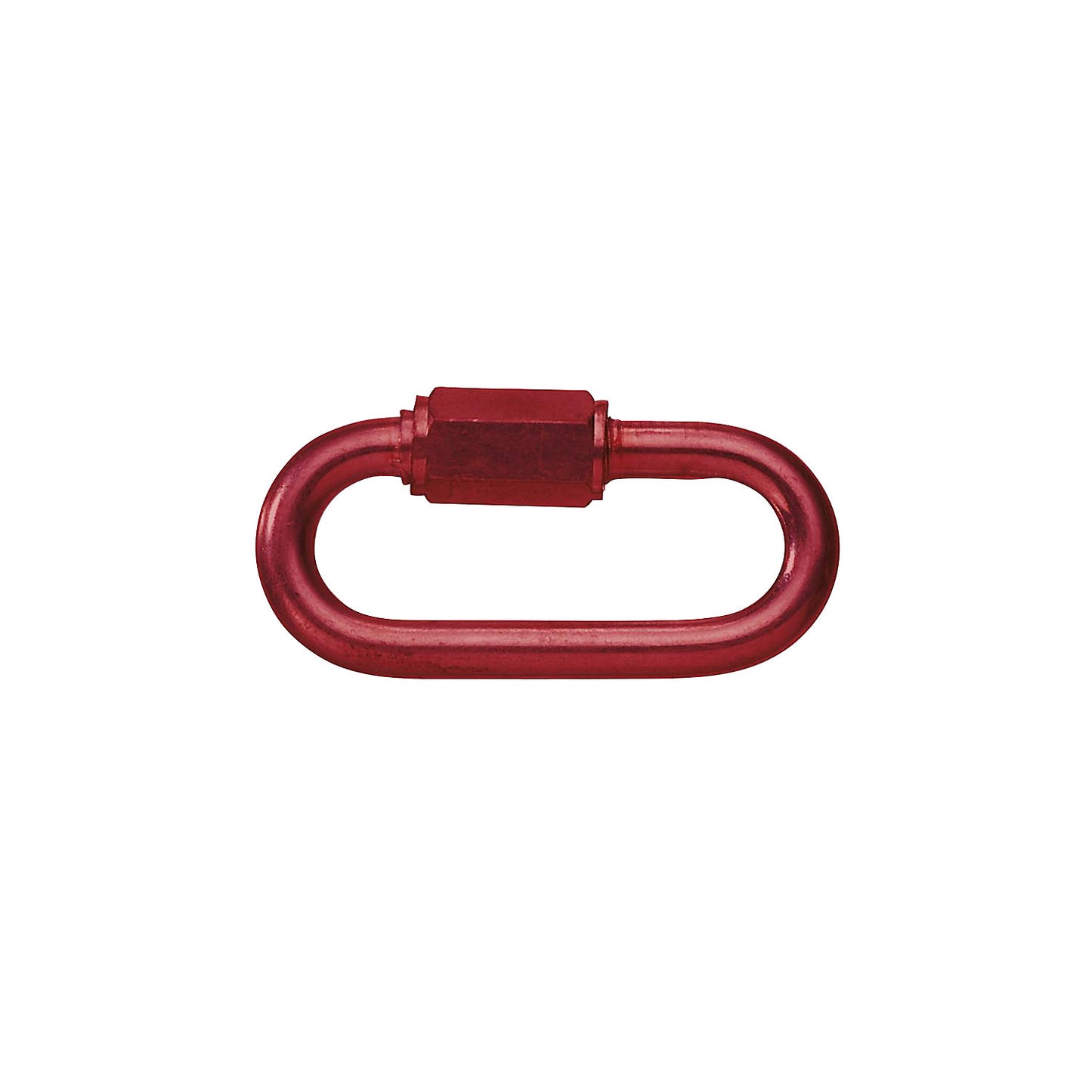 Connecting link with screw thread, 6 mm, for nylon chain, pack of 10, red.