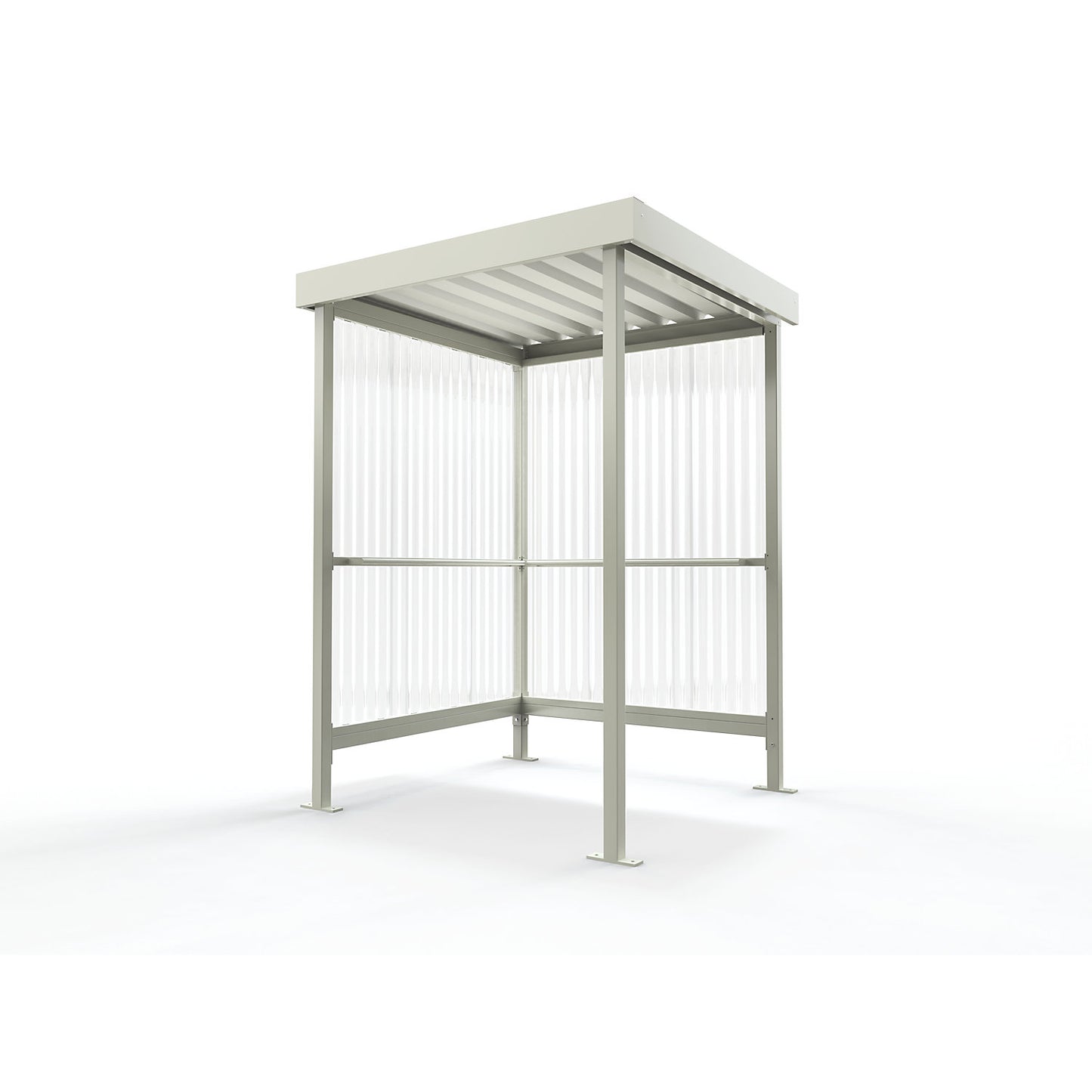 Canopy Jena Maxi, two-sided shelter, WxD 1500 x 1500 mm, grey white.