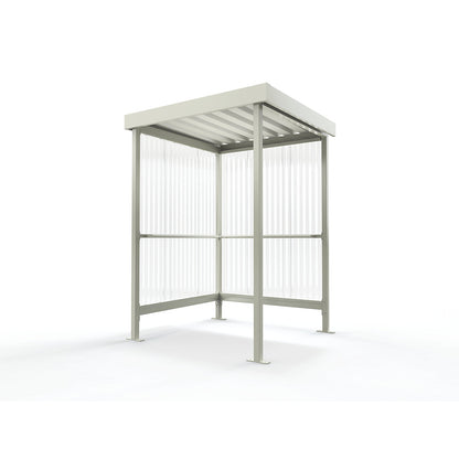 Canopy Jena Maxi, two-sided shelter, WxD 1500 x 1500 mm, grey white.