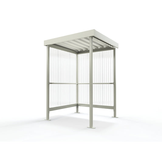 Canopy Jena Maxi, two-sided shelter, WxD 1500 x 1500 mm, grey white.