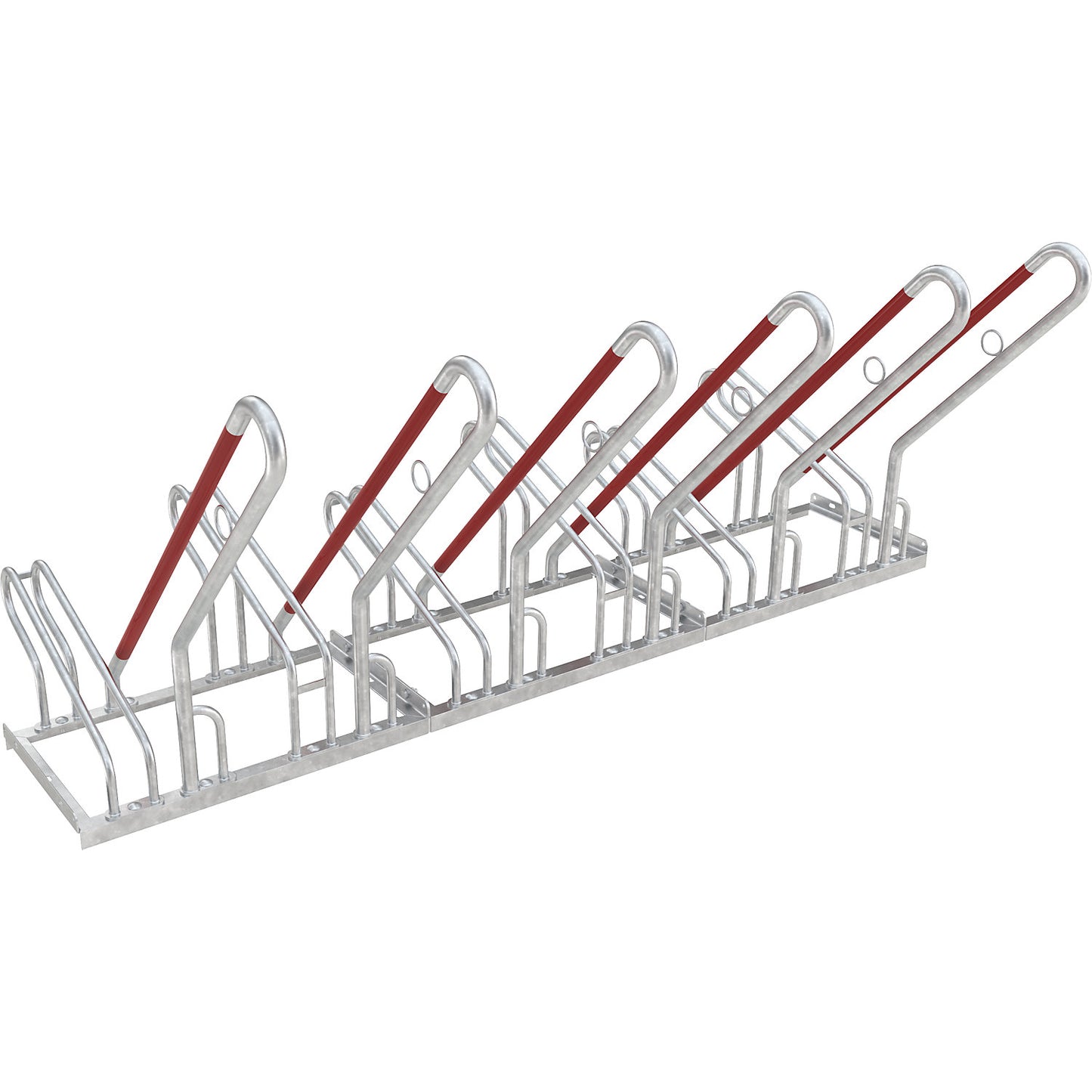Bicycle stand, model 2502, single-sided, width 2100 mm.