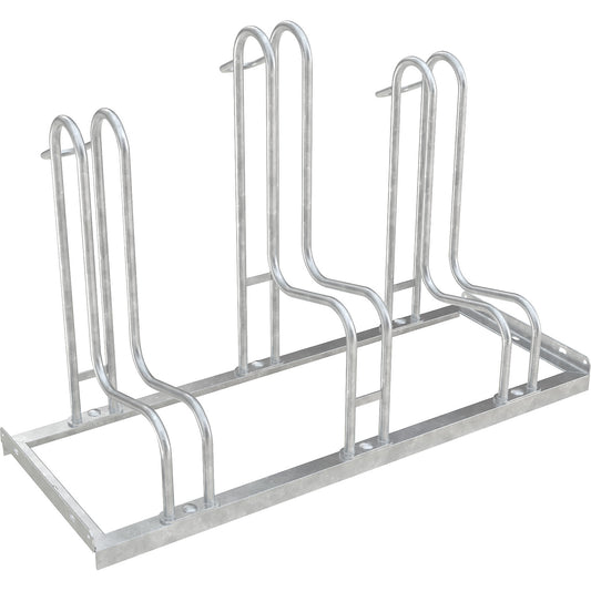 Bicycle stand, single sided, tyre width up to 55 mm, 3 parking spots.