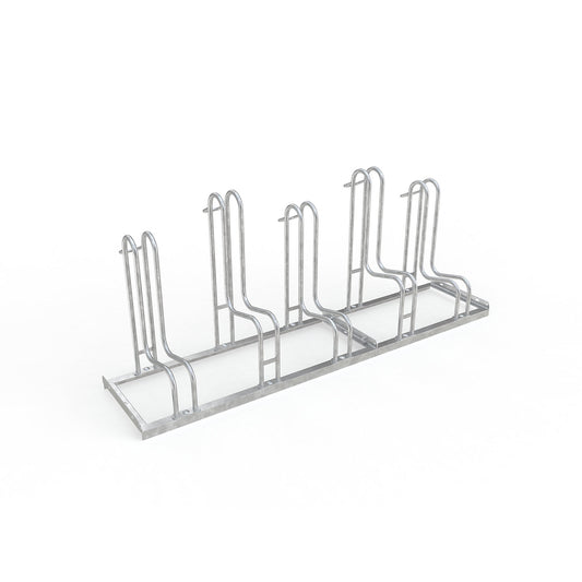 Bicycle stand, single sided, tyre width up to 55 mm, 5 parking spots.