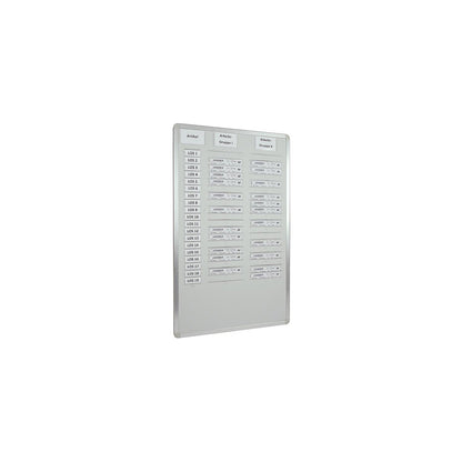 Orga Easy planning board, height 900 mm, for A5 vertical, width 535 mm, double row.