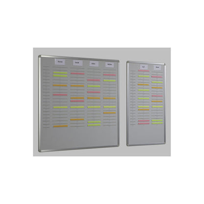 Orga Easy planning board, height 900 mm, for A5 vertical, width 535 mm, double row.