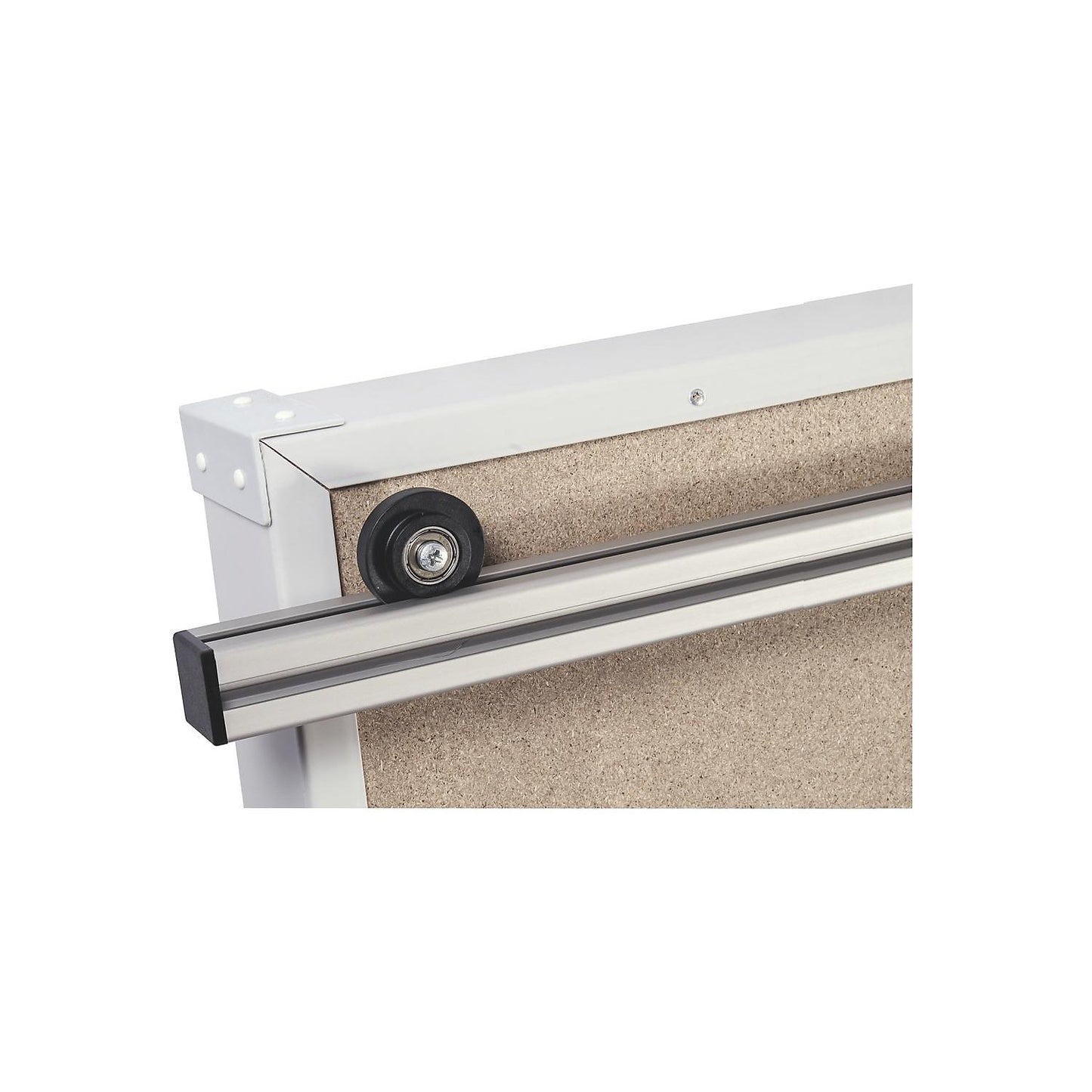 Wall rail for Flexo board, aluminium profile 30 x 30 mm, depth 2300 mm.