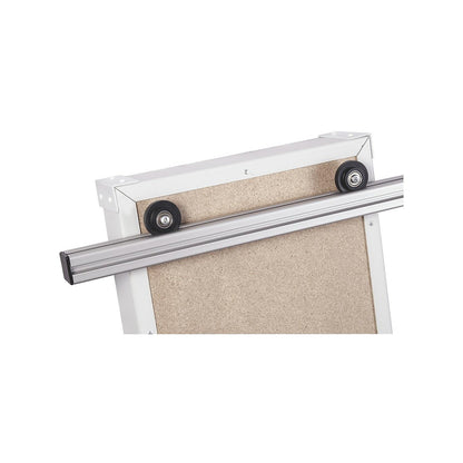 Wall rail for Flexo board, aluminium profile 30 x 30 mm, depth 1700 mm.