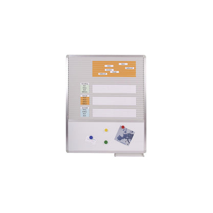 Multi-purpose board, universal, width 705 mm, insert board and whiteboard.