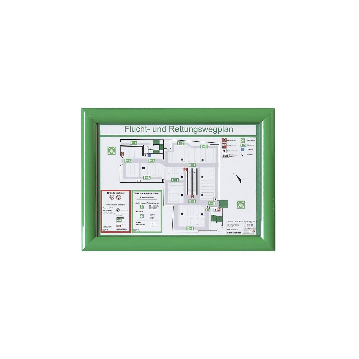 Folding frame, A4, pack of 2, green.