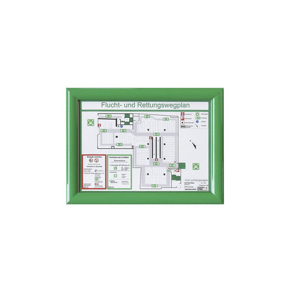 Folding frame, A4, pack of 2, green.