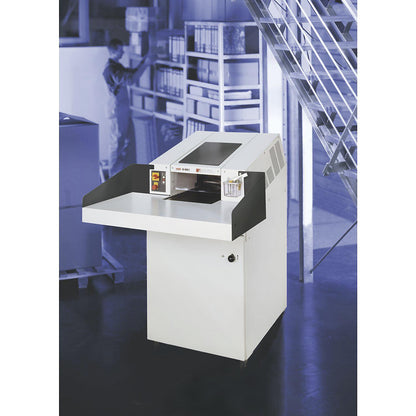 Conveyor belt document shredder, POWERLINE FA 400.2, particle cut, particle size 3.9 x 40 mm.
