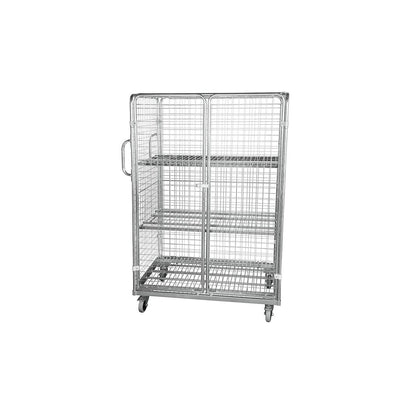 Steel roll container, LxW 1200 x 800 mm, 4-sided, with 2 doors.