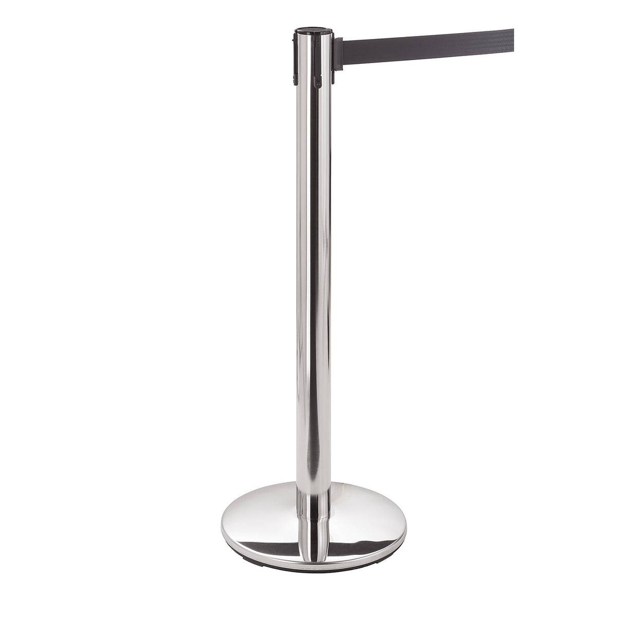 Belt post, steel, steel, belt extension 2300 mm, chrome plated, pack of 2.