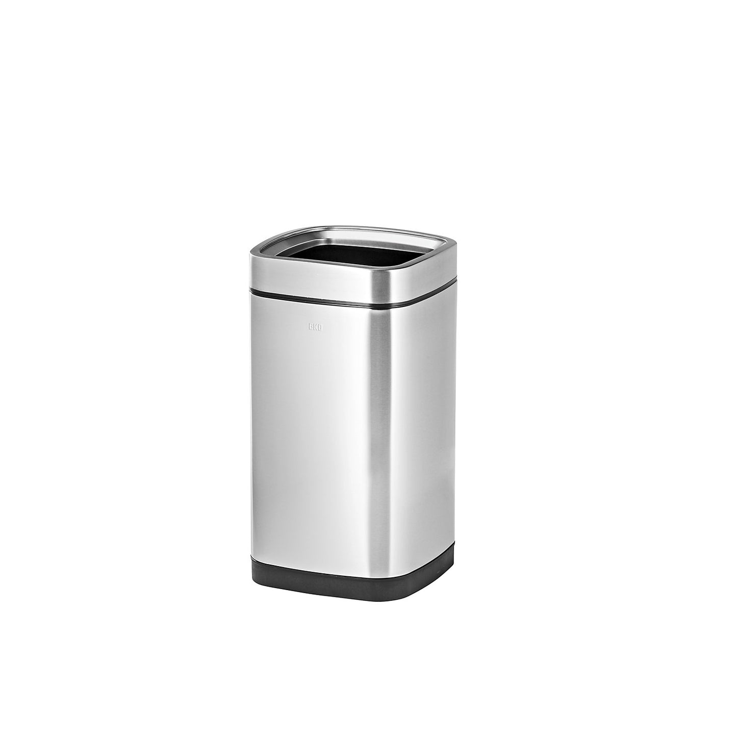 Waste paper bin with inner container, capacity 28 l, stainless steel.