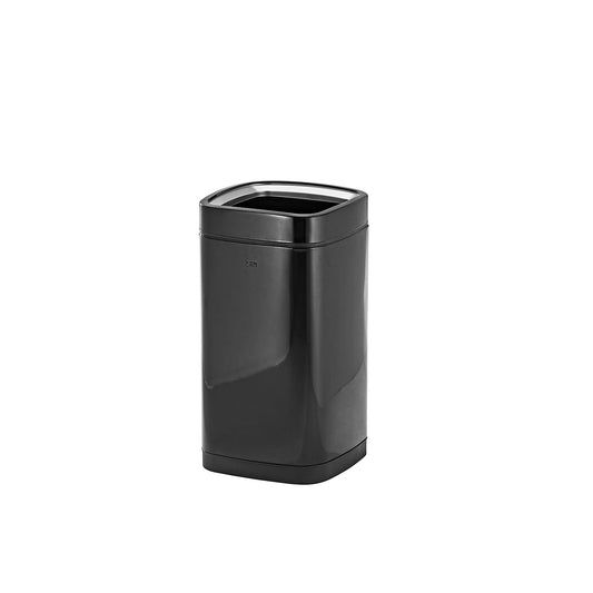 Waste paper bin with inner container, capacity 28 l, black.