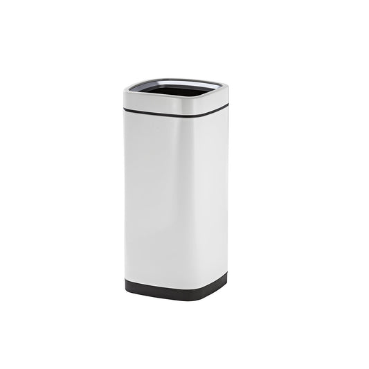 Waste paper bin with inner container, capacity 35 l, white.