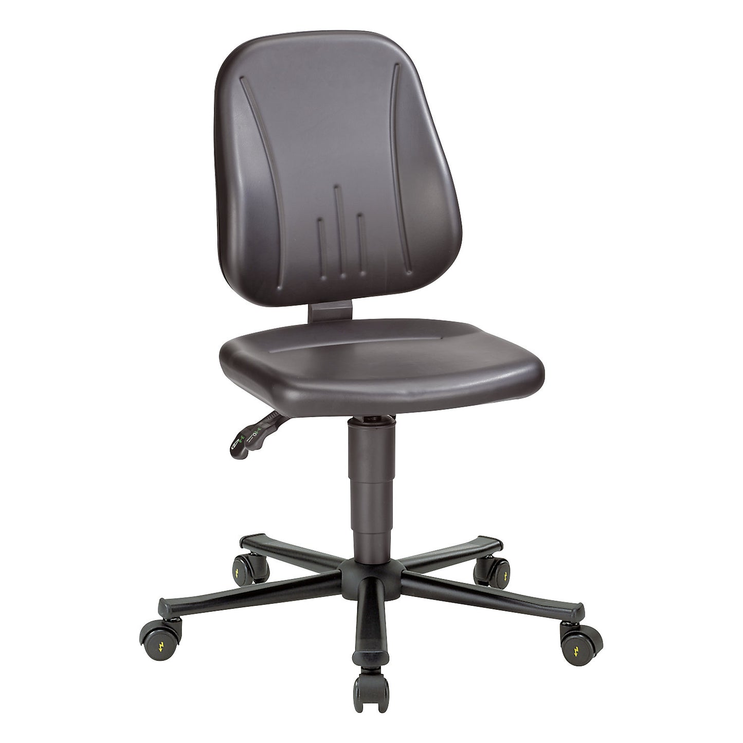 ESD UNITEC industrial swivel chair, vinyl, height adjustable from 440 - 590 mm.