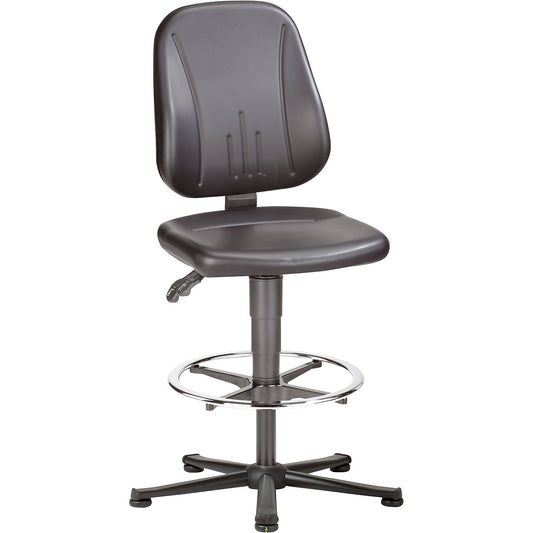 ESD UNITEC industrial swivel chair, vinyl, height adjustable from 580 - 850 mm.