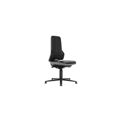 NEON industrial swivel chair swivel chair, floor glides, synchronous mechanism, skintec, grey bumper.