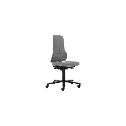 NEON industrial swivel chair, castors, synchronous mechanism, Supertec, grey bumper.