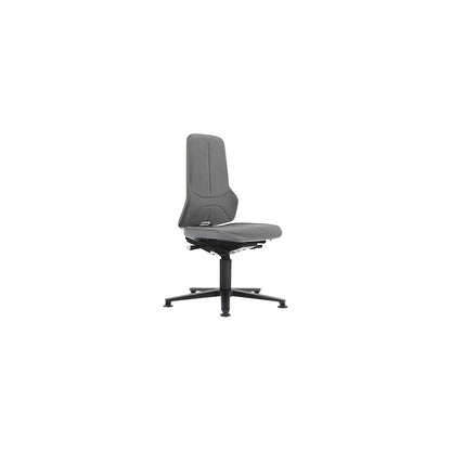 NEON industrial swivel chair swivel chair, floor glides, synchronous mechanism, Supertec, grey bumper.