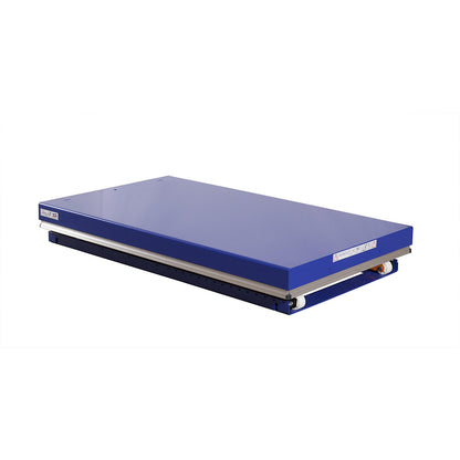 Compact lift table, max. load 1500 kg, platform LxW 1700 x 1000 mm, effective lift 1100 mm.