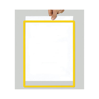 Frame with transparent film, format A2, pack of 10, magnetic, yellow.