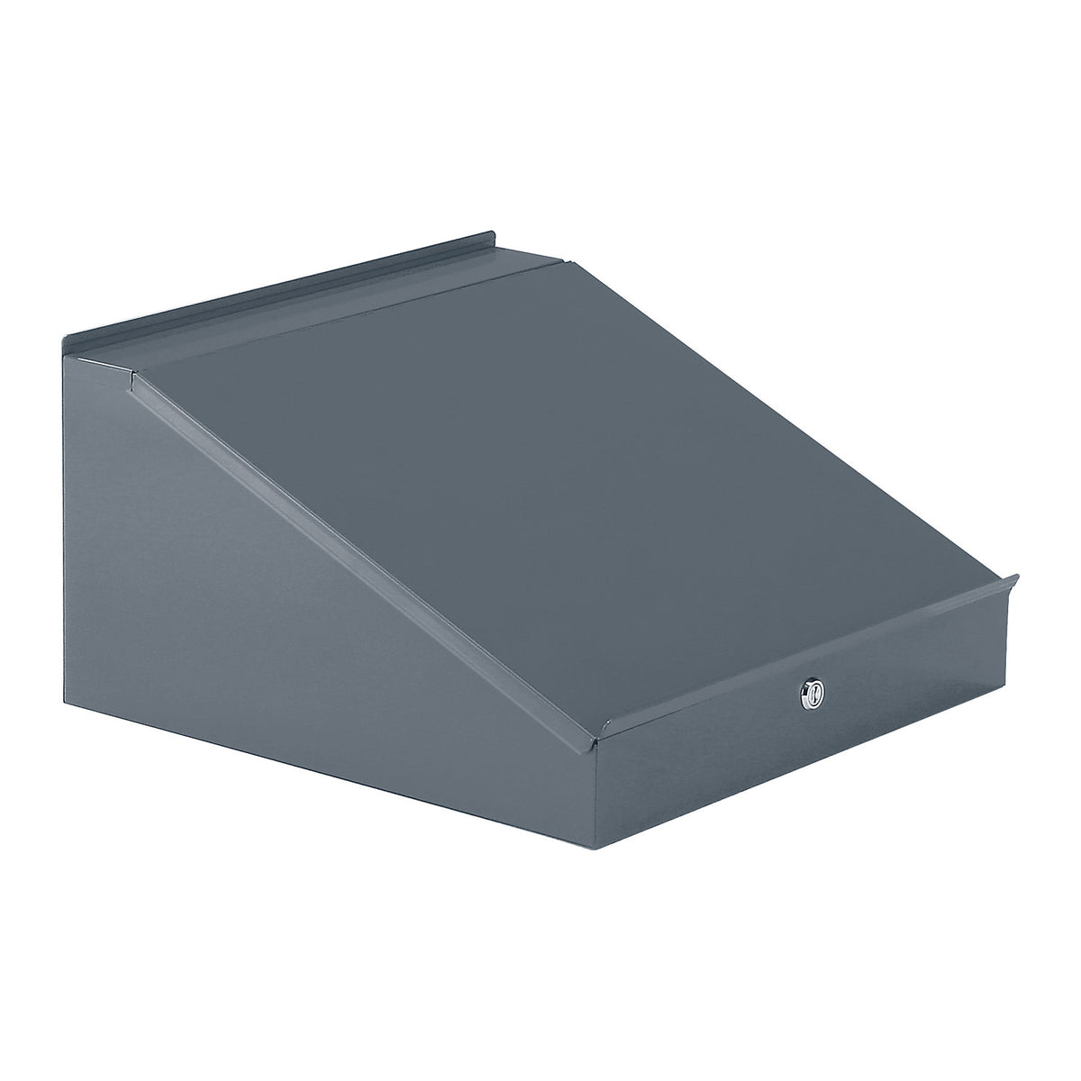 Desktop for 500 mm cupboard width, HxWxD 95/275 x 495 x 495 mm, blue grey RAL 7031.