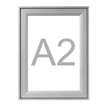 Premium folding frame, aluminium profile, pack of 2, for A2, HxW 648 x 474 mm.
