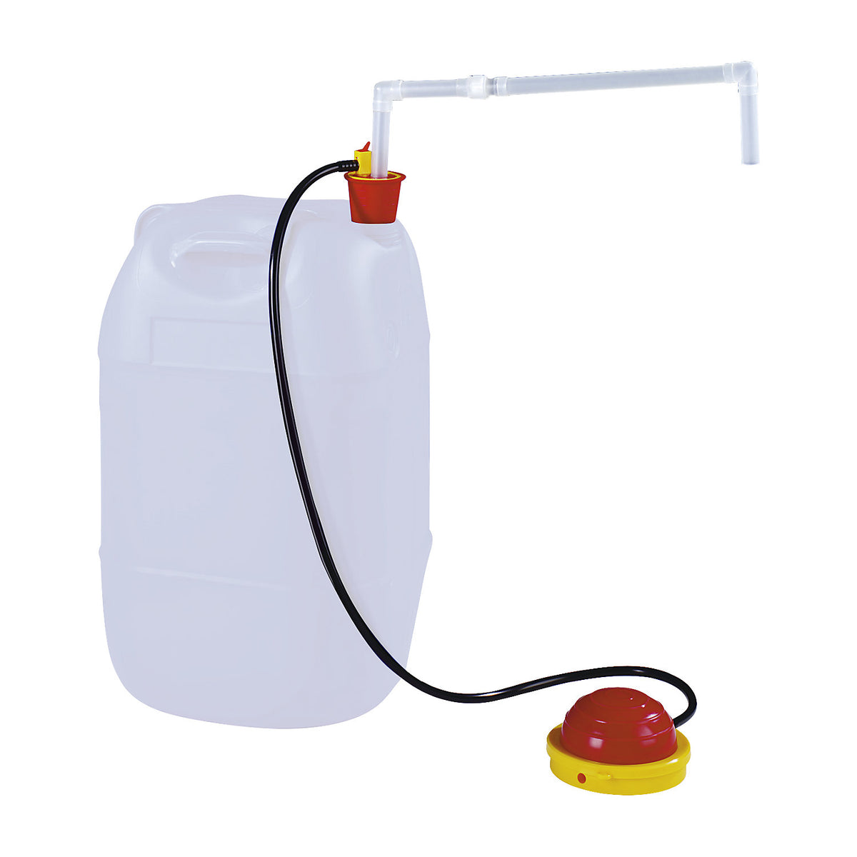 Small container pump, PP foot pump, immersion depth 900 mm.