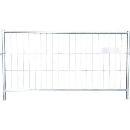 Site fencing, zinc plated, wall unit, width 3500 mm, height 1200 mm.