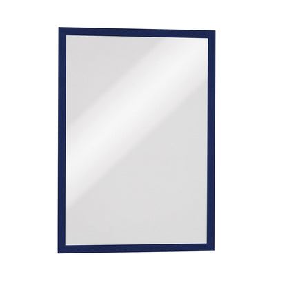 DURAFRAME® display frame, self adhesive, magnetic, for A3, blue frame, pack of 6.