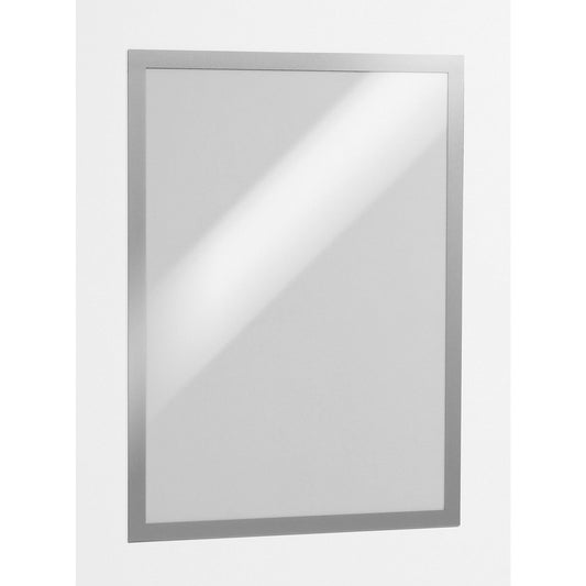 DURAFRAME® display frame, self adhesive, magnetic, for A3, silver frame, pack of 6.