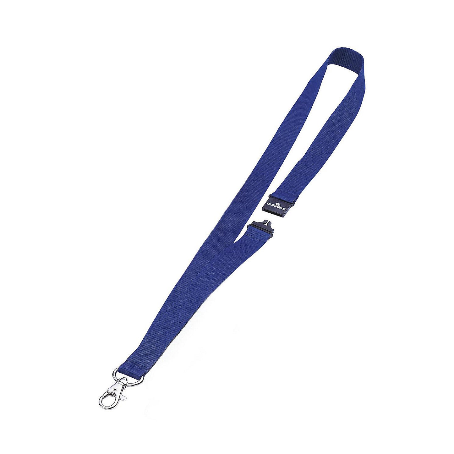 Fabric straps with snap hook, safety clasp, pack of 50, dark blue.