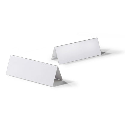 Table place name holder made of acrylic, HxW 61/122 x 150 mm, pack of 30, inverted V-shape.