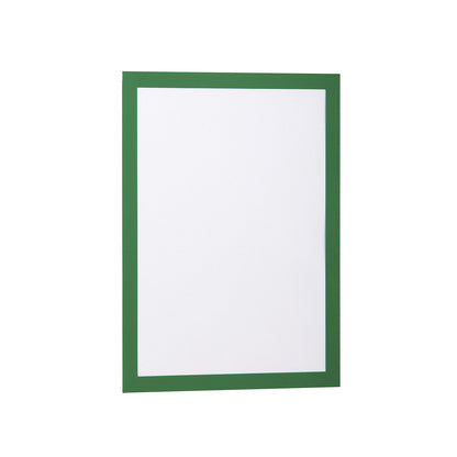 DURAFRAME® display frame, self adhesive, magnetic, for A4, green frame, pack of 20.