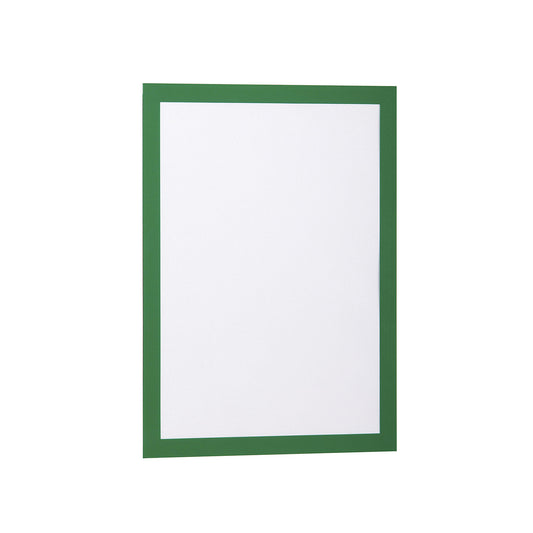 DURAFRAME® display frame, self adhesive, magnetic, for A4, green frame, pack of 20.