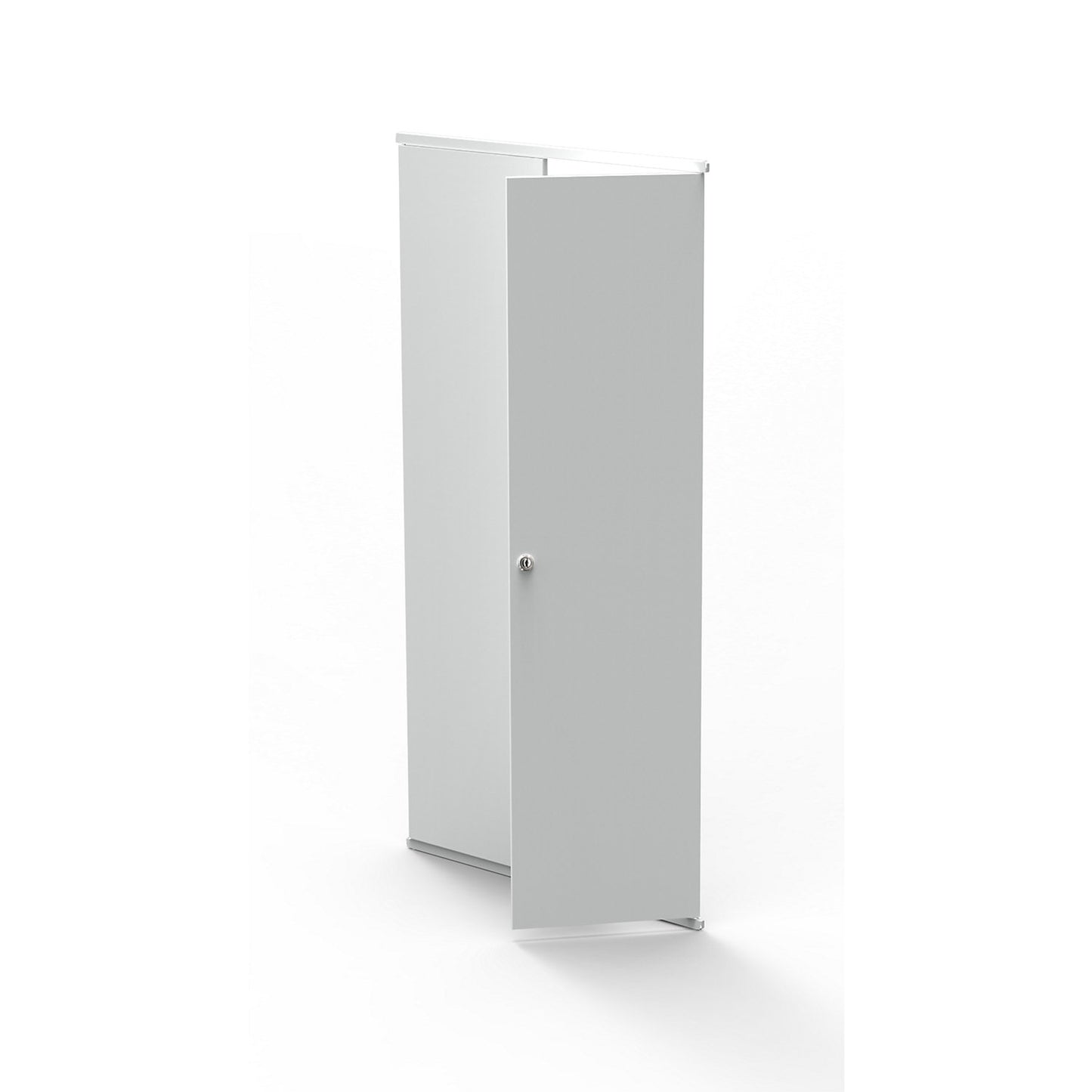 Complete add-on door set, for office boltless shelving unit, for shelf unit height 1900 mm, width 760 mm.