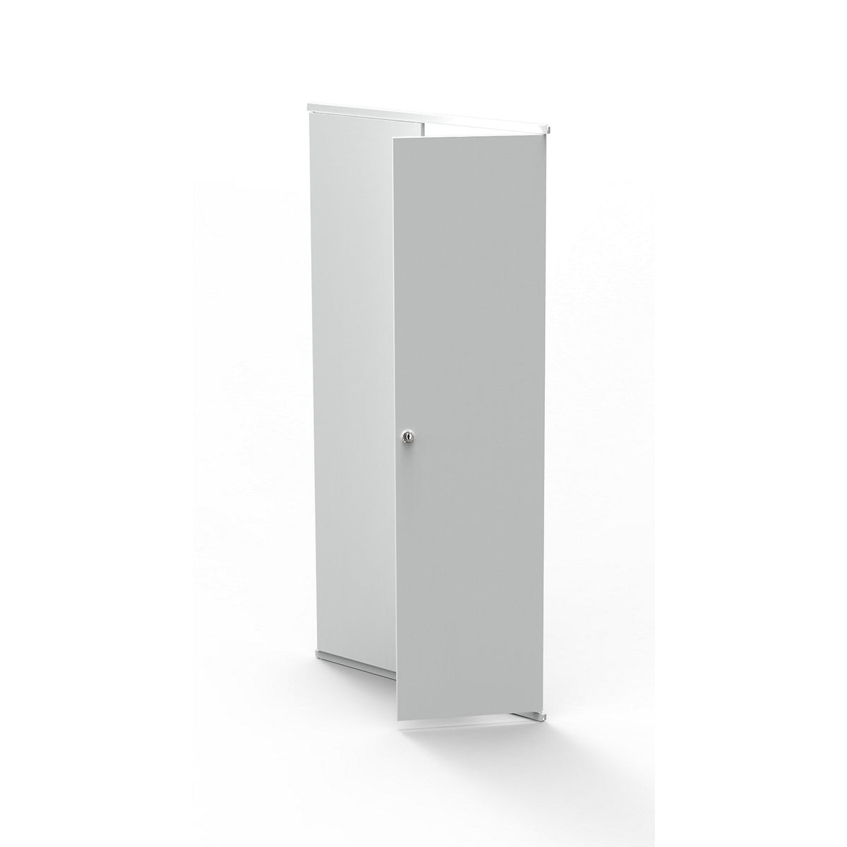 Complete add-on door set, for office boltless shelving unit, for shelf unit height 1900 mm, width 960 mm.