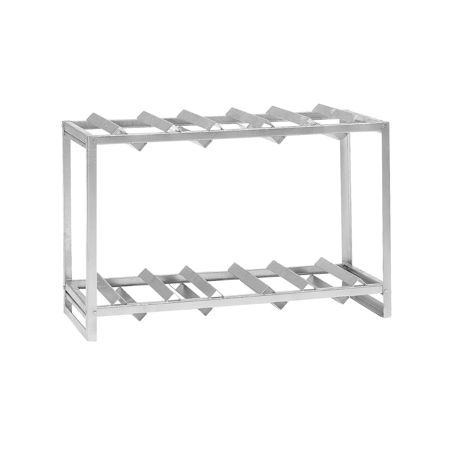 Drum shelf, for 2 x 200 l or 3 x 60 l drums, HxWxD 850 x 1350 x 500 mm.