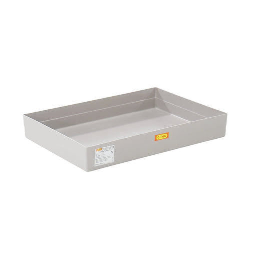 GRP pallet sump tray, with certification, without stop lugs, without grate.
