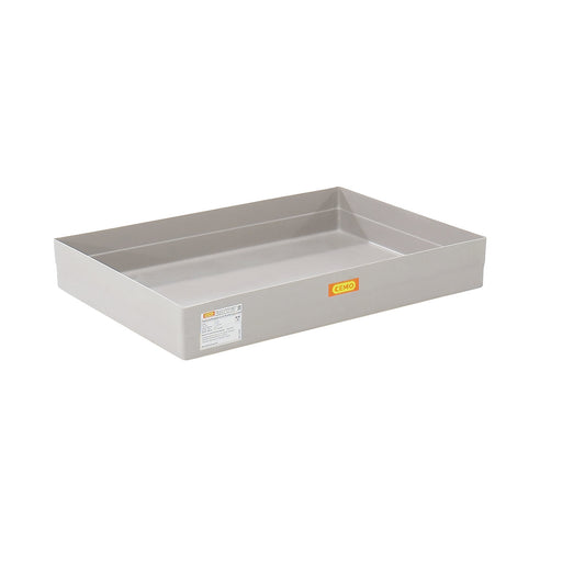 GRP pallet sump tray, with certification, with stop lugs, without grate.