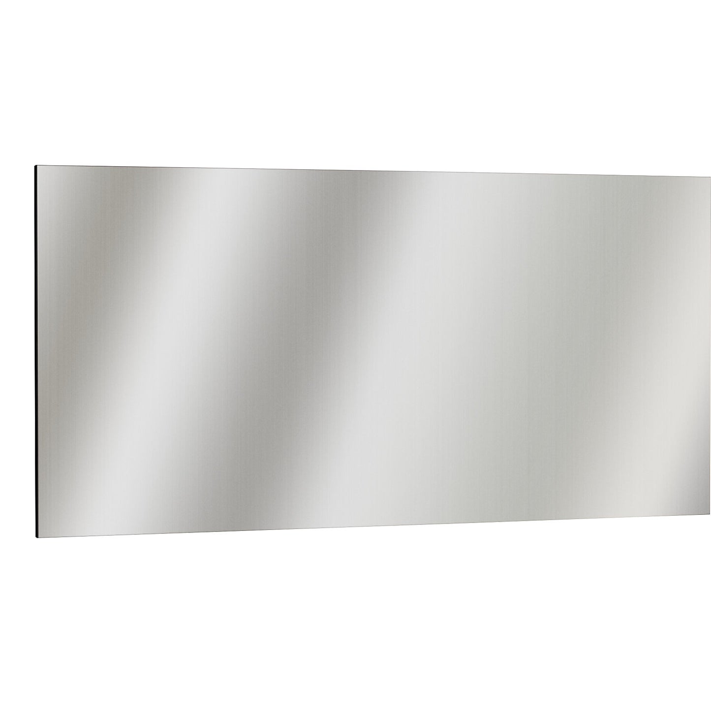 Stainless steel magnetic board, brushed matt, octagonal bevelled edges, WxH 1965 x 965 mm.