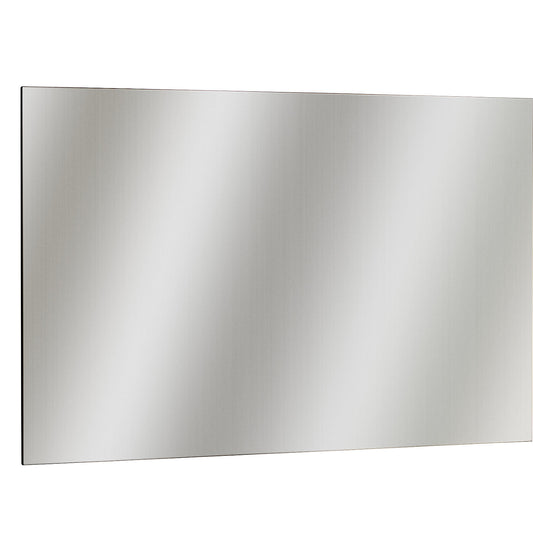 Stainless steel magnetic board, brushed matt, octagonal bevelled edges, WxH 1465 x 965 mm.