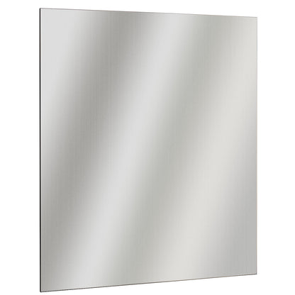 Stainless steel magnetic board, brushed matt, octagonal bevelled edges, WxH 600 x 965 mm.