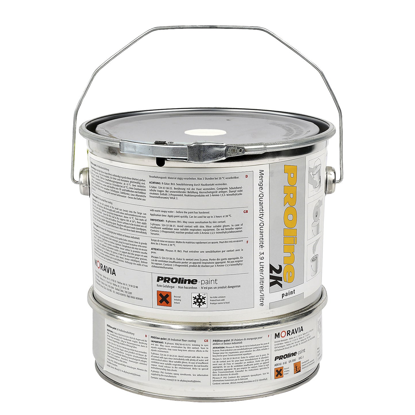 2K floor coating, 5 litre bucket, white.